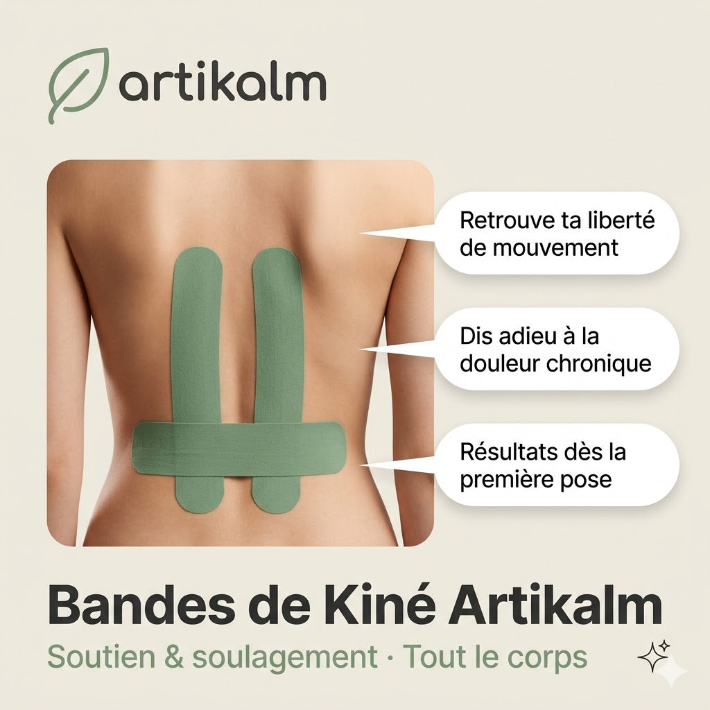 Bandes Artikalm — packshot 20 bandes prédécoupées